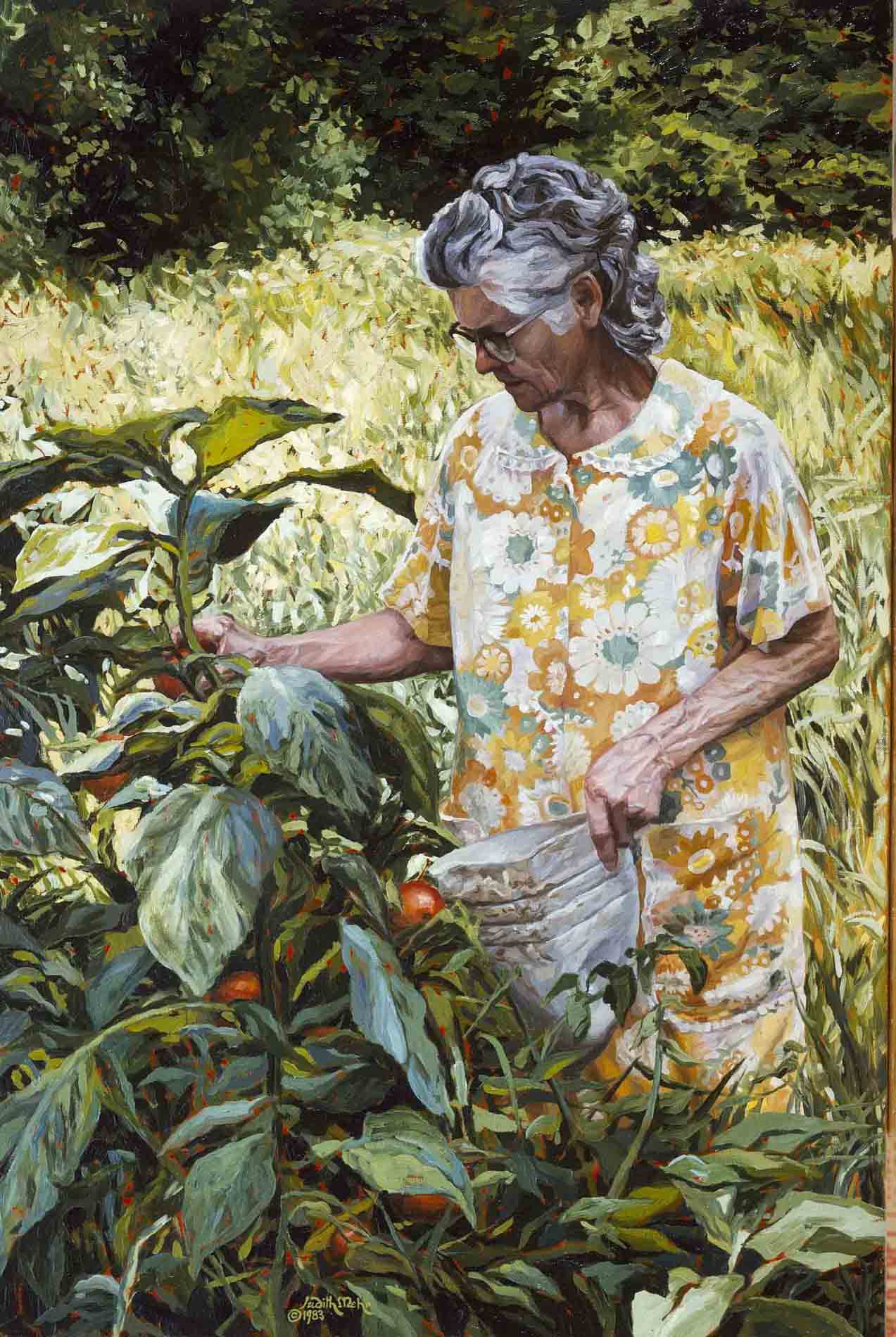 Woman in a Garden