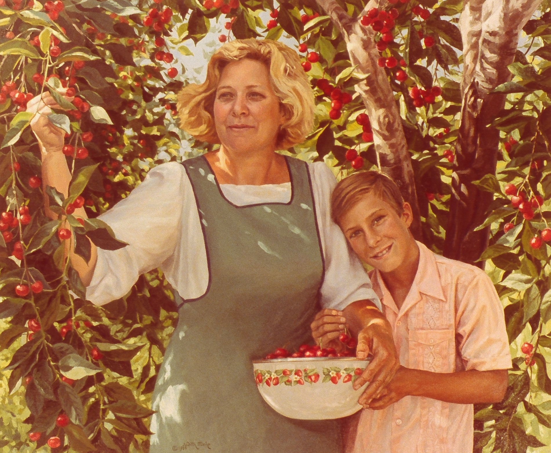 Mom, Stephen and Cherries